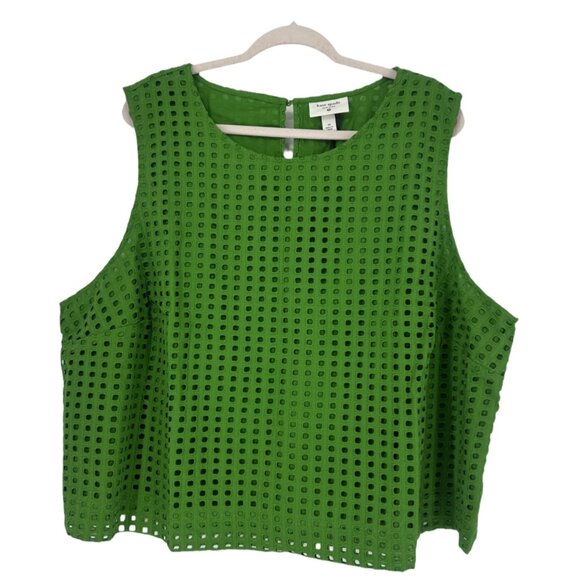 NWT Kate Spade x Target Green Eyelet Tank Top 3XL - Picture 5 of 7